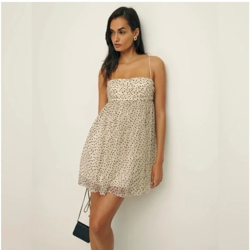 Reformation Catarina Dress Polka size 2 NWT